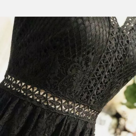 Altar'd State Maxi Dress,Black lace Large - Picture 8 of 14